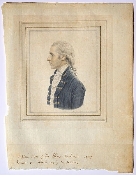 Portrait Sir Captain West Dutton Indiaman 1785