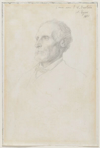 Portrait Sir Frederick W Burton Director National Gallery