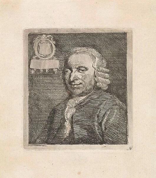 Portrait Van Bleiswijk councilor Bust wig jabot