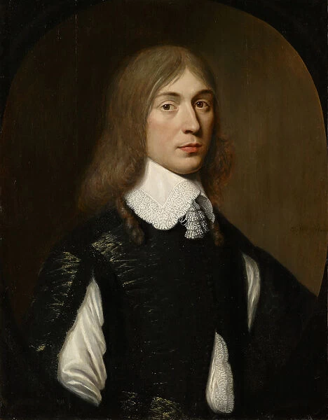 Portrait young man 1648 Crispyn van den Queborn