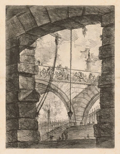 Prisons Lofty Arch Frieze 1745-1750 Giovanni Battista Piranesi