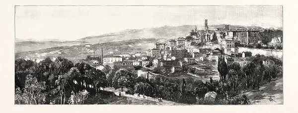The Queens Visit to the South of France: General View of Grasse