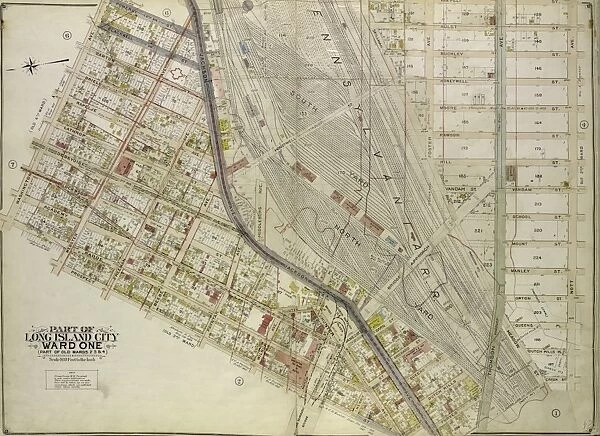 Queens, Vol. 2, Double Page Plate No. 3; Part of Long Island City Ward One Part of