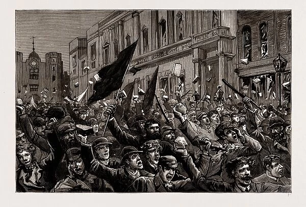 The Rioting in the West End of London, February 8Th, Uk, 1886: here they Come