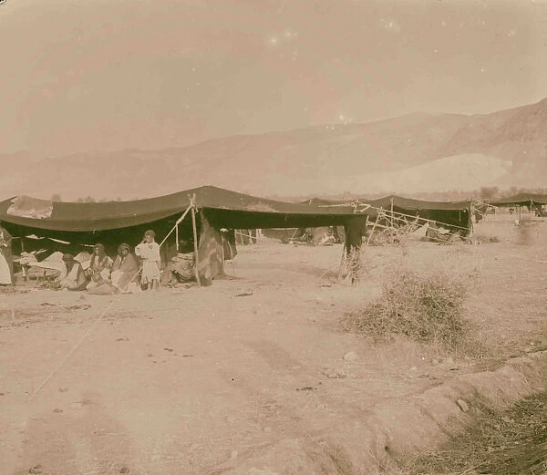 Road Jericho Er-Riha Valley Achor Bedouin camp