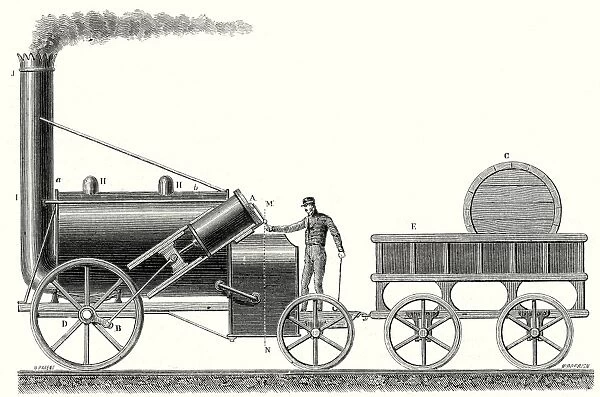 The Rocket, locomotive of George and Robert Stephenson