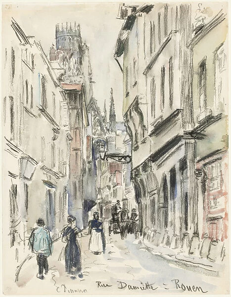 Rue Damiette Rouen 1884 Camille Pissarro French