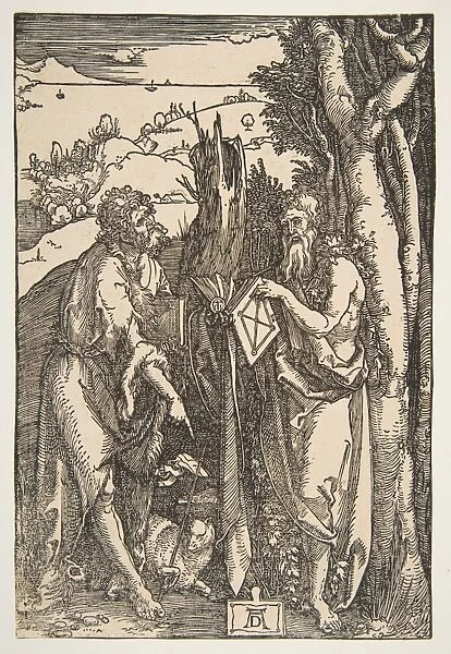 Saint John Baptist Onuphrius ca 1503 Woodcut