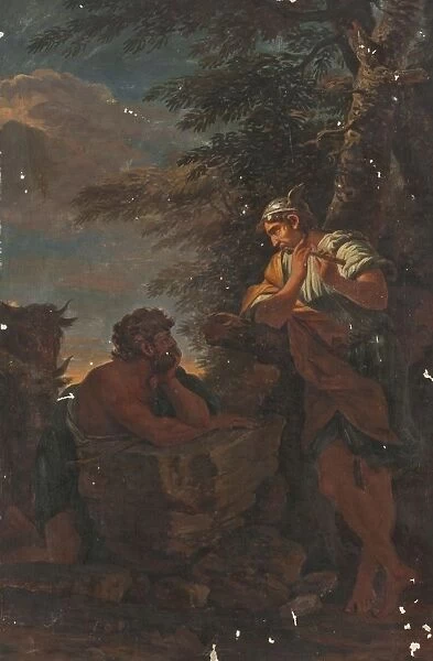 Salvator Rosa Mercur Argos Mercury painting 18th century