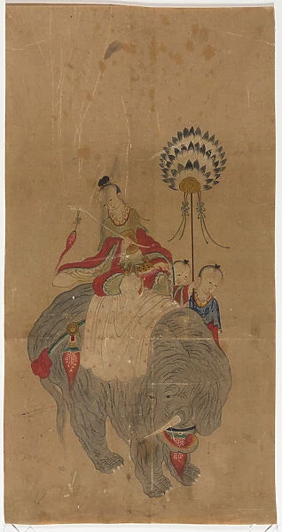 Samantabhadra Elephant Two Attendants 1392-1910