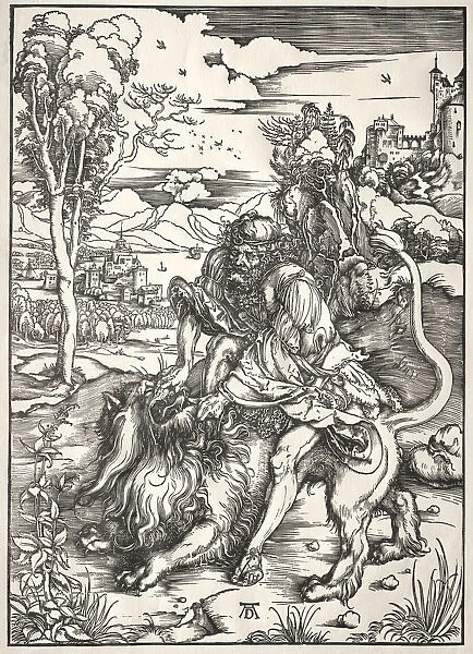 Samson Lion 1497 - 1498 Albrecht Dürer German