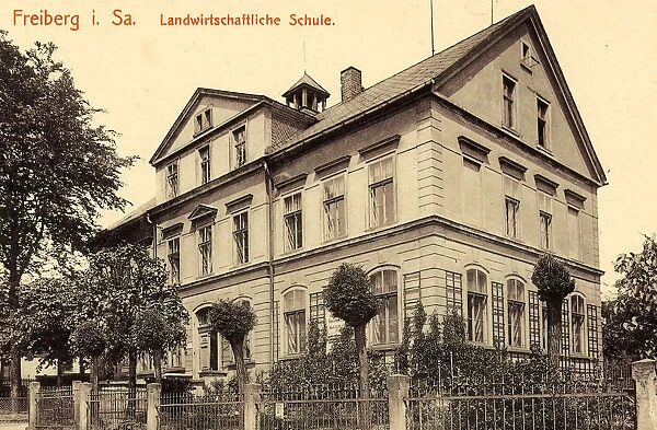 Schools Freiberg Sachsen Buildings 1913 Landkreis Mittelsachsen