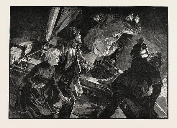 Searching for Someone at Sea. Drawn by W. H. Overend