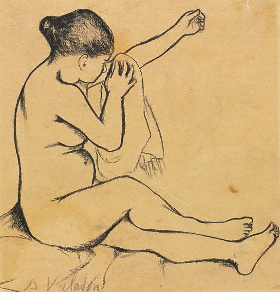 Seated Female Nude first third 1900s Suzanne Valadon