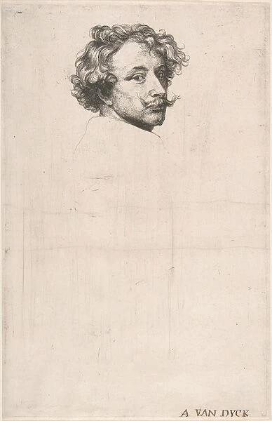 Self-Portrait Iconography ca 1630 Etching first state
