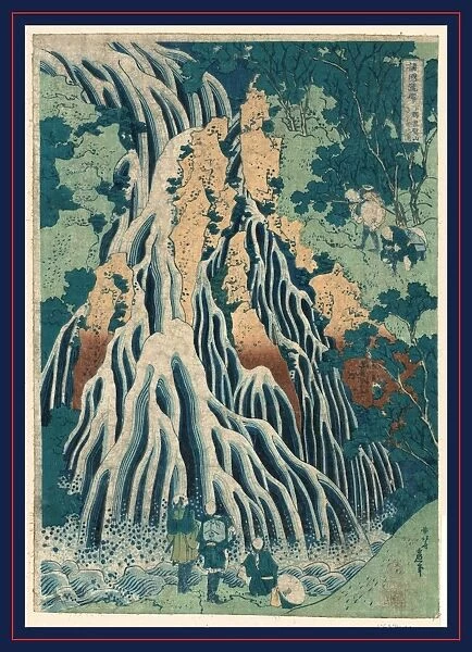 Shimotsuke kurokami-yama kurifuri no taki, Kirifuri Falls at Mount Kurokami in Shimosuke