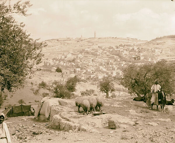 Siloam Olivet valley Hinnom 1934 Jerusalem Israel