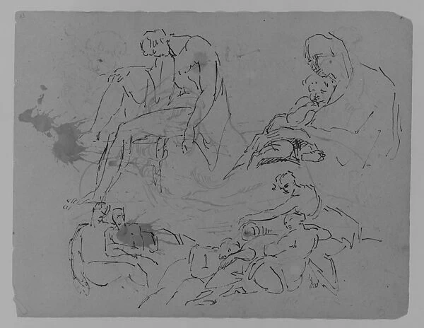 Sketchbook 1810-20 Ink wash paper 9 x 11 1  /  2