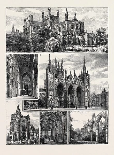 SKETCHES IN AND ABOUT PETERBOROUGH: 1. The Cathedral, from the South-East; 2