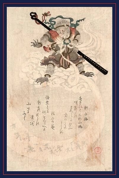 Son gokA, The monkey SongokA from travels to the west. Kubo, Shunman, 1757-1820
