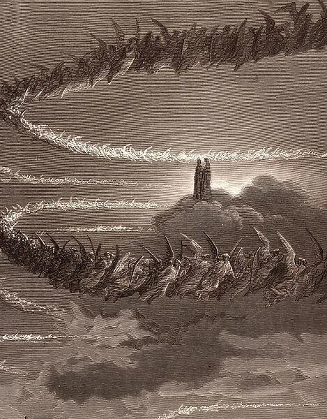 THE SPIRITS IN JUPITER, BY GUSTAVE DORE. Gustave Dore, 1832 - 1883, French