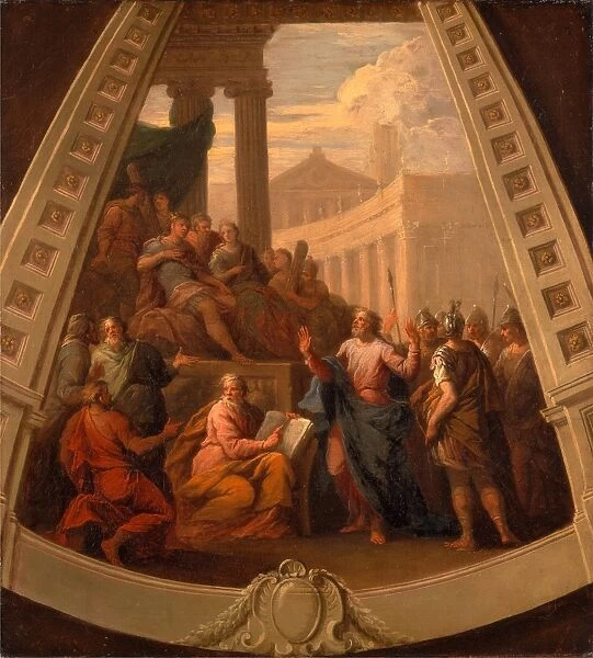 St. Paul before Agrippa, Sir James Thornhill, 1675-1734, British