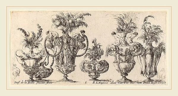 Stefano Della Bella (Italian, 1610-1664), Fantastic Vases, probably 1646, etching