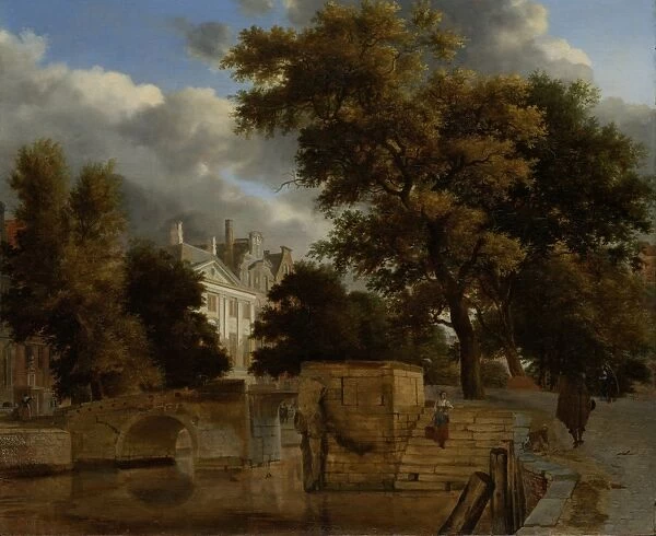Stone Bridge, Jan van der Heyden, Adriaen van de Velde, 1660 - 1672