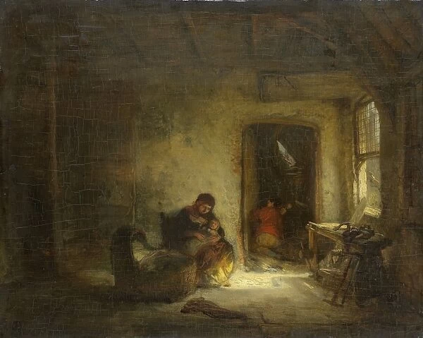 Sunny room, Eugene Francois de Block, 1830 - 1893