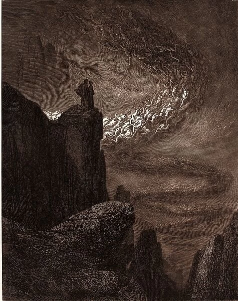 The Tempest of Hell, by Gustave Dore