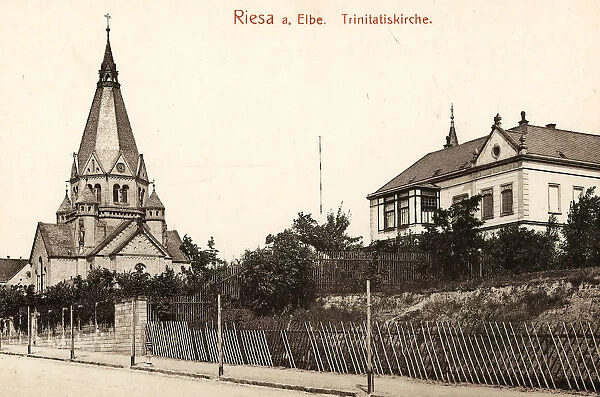 Trinitatiskirche Riesa Buildings Riesa 1908 Landkreis MeiBen