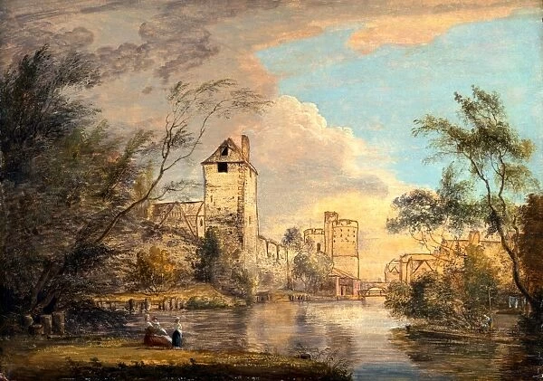 An Unfinished View of the West Gate, Canterbury, Kent, Paul Sandby, 1731-1809, British