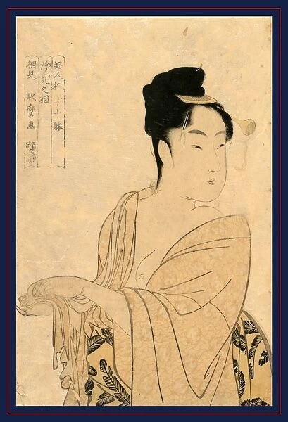 Uwaki no sAc, Flirtatious lover. Kitagawa, Utamaro, 1753?-1806, artist, [between 1791