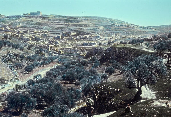 Valley Hinnom west Joshua 1518 1950 Jerusalem