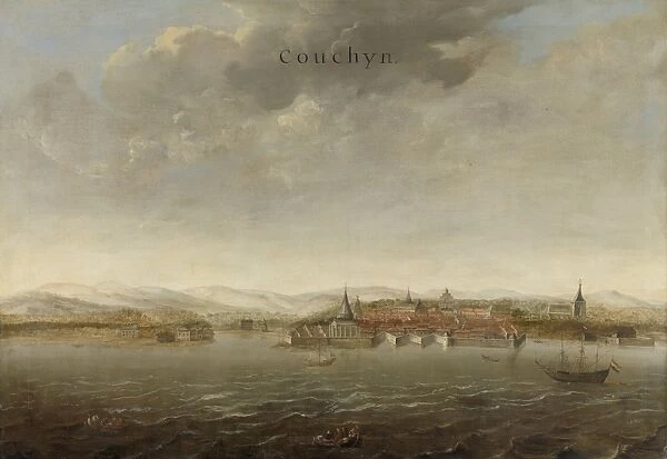 View of Cochin on the Malabar Coast of India, attributed to Johannes Vinckboons, c