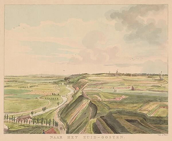 View of the countryside southeast of Nijmegen, Derk Anthony van de Wart, 1815 - 1824