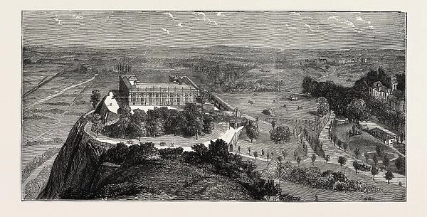 View of Nottingham Castle, Uk