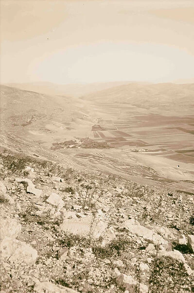 View plain hillside 1898 Middle East Israel Palestine