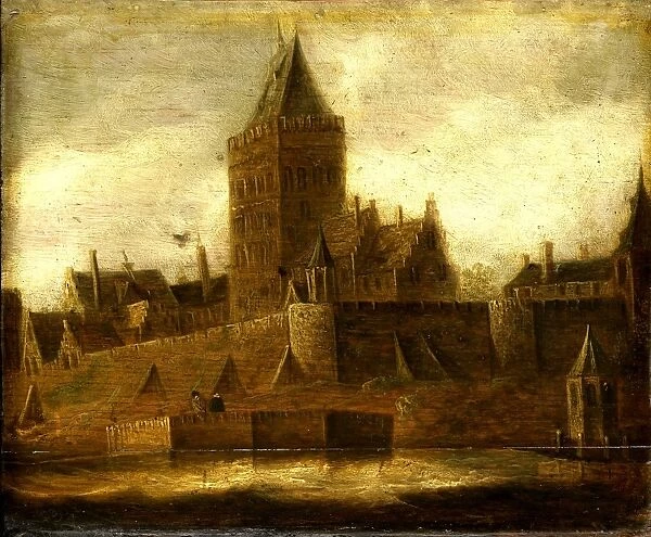 View of the Valkhof at Nijmegen, The Netherlands, manner of Jan van Goyen, c. 1650
