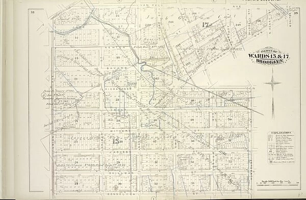 Vol. 6. Plate, H. Map bound by Van Cott Ave. Van Pelt Ave. Monitor St. Meeker Ave