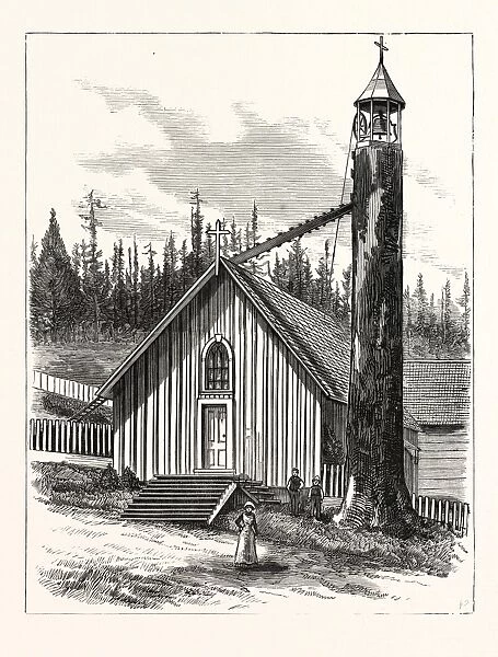 Washington Territory: the Episcopal Church and Belfry at Tacoma