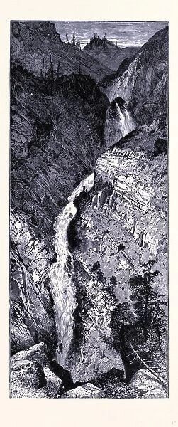 The waterfall of Elk-Lake, United States of America