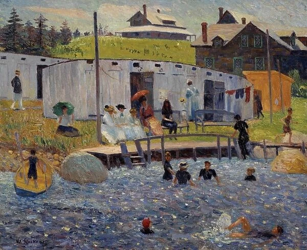 William James Glackens Bathing Hour Chester Nova Scotia