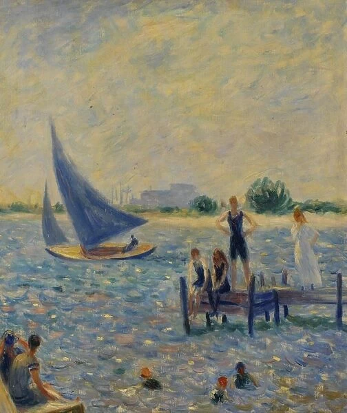 William James Glackens Raft 1915 Oil canvas
