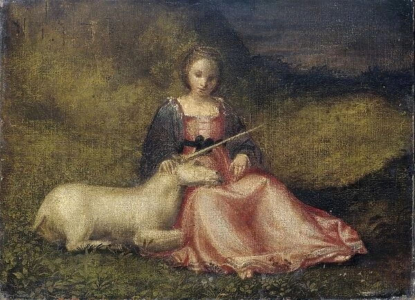 Woman with Unicorn, Anonymous, c. 1510