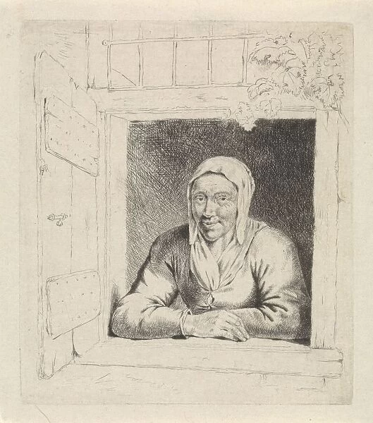 Woman window Johannes Christiaan Janson 1778