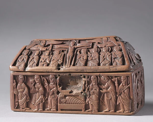 Wooden Casket Scenes Life Christ 1050 Anglo-Saxon