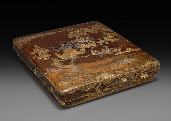 Writing Box Suzuribako Phoenix Paulownia 1573-1599