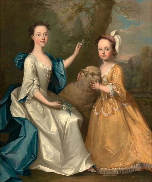 Young Women with a Lamb, Thomas Hudson, 1701-1779, British