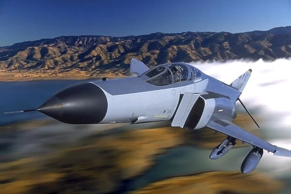 F4 Phantom flying over Ukiah, California